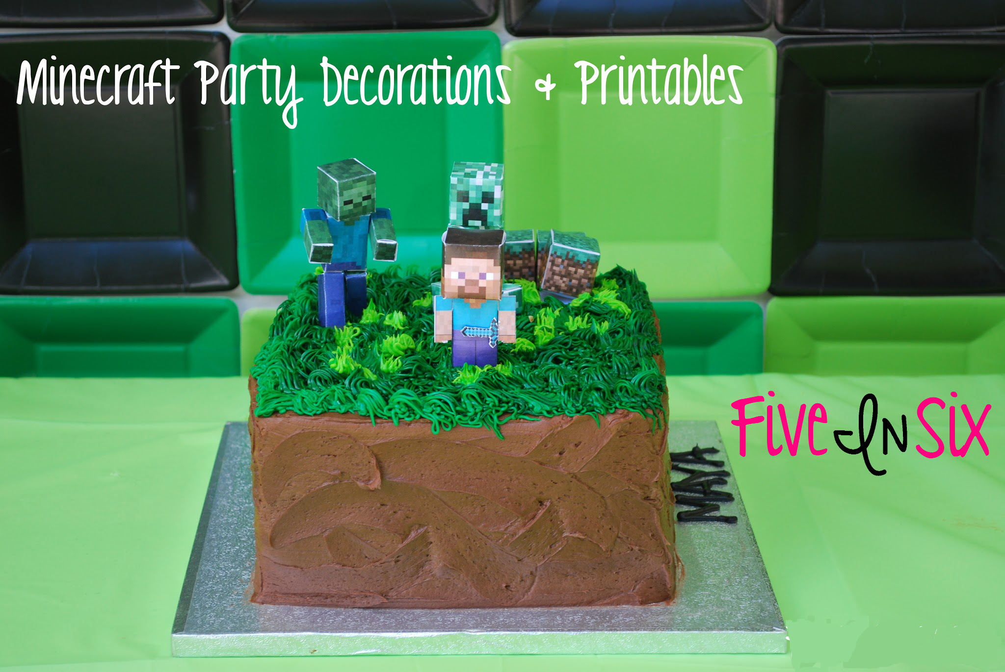 Minecraft Party Decoration Ideas and Downloadable Printables