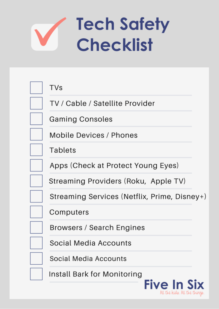 Technology Safety Checklist for Kids