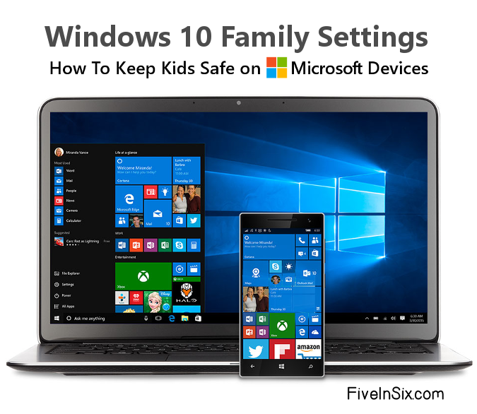 Child Safe Settings for Windows 10 Computers
